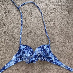 Victoria Secret Pink Bikini Top Blue Tiedye